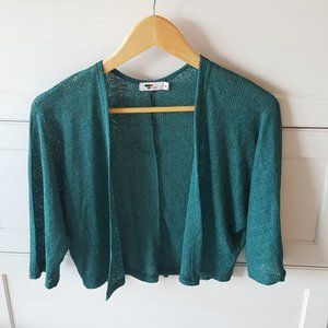 Green open cardigan - Size M